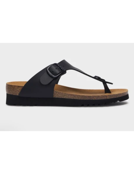 SCHOLL SANDALI BOA VISTA IN SIMILPELLE NERO