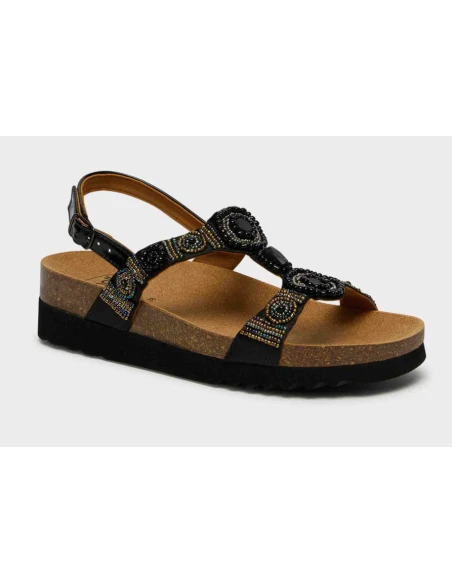 SCHOLL SANDALI BOGOTA' CON CINTURINO - SATIN MARRONE