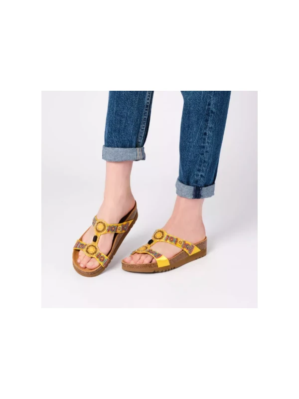 SCHOLL SANDALI NEW BOGOTA' IN SATIN CON PERLINE