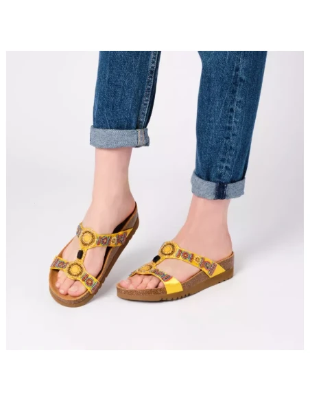 SCHOLL SANDALI NEW BOGOTA' IN SATIN CON PERLINE