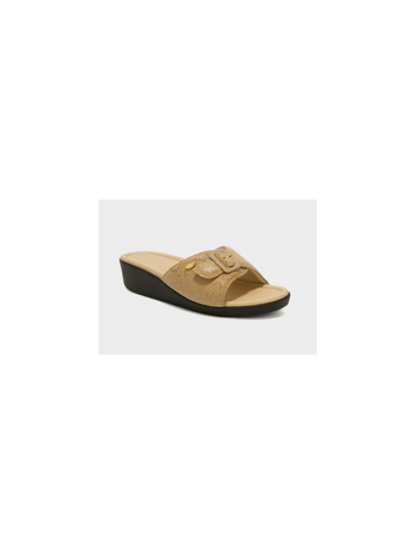 SCHOLL SANDALI MANGO IN PELLE SCAMOSCIATA -...