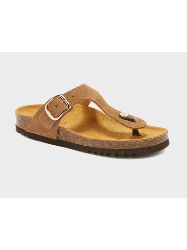 SCHOLL SANDALI ANAIS IN PELLE SCAMOSCIATA