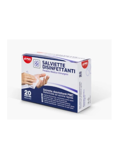 SALVIETTE DISINFETTANTI BATTERICIDA AZIONE RAPIDA 20PZ.