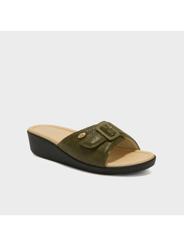 SCHOLL SANDALI MANGO IN PELLE SCAMOSCIATA -...