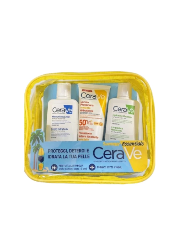 CERAVE POCHETTE SOLARI+DETERSIONE DA VIAGGIO - 3PZ