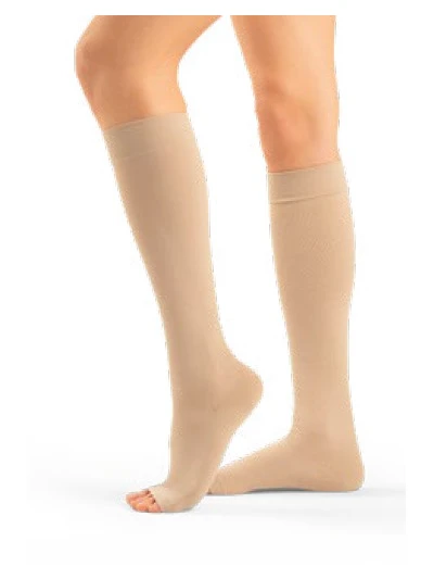 LADYGLORIA SOFT GAMBALETTI 18-20MMHG PUNTA APERTA MIELE