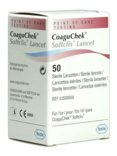 COAGUCHEK SOFTCLIX 50 LANCETTE