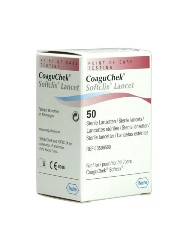 COAGUCHEK SOFTCLIX 50 LANCETTE
