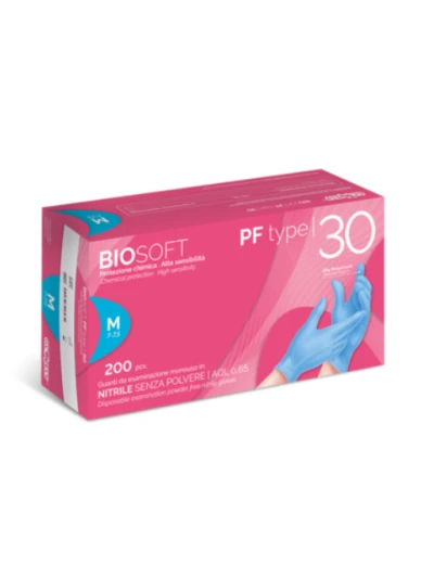 BIOSOFT GUANTI IN NITRILE AZZURRI 100PZ