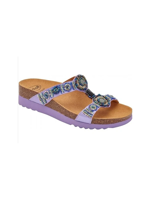 SCHOLL SANDALI NEW BOGOTA' IN SATIN CON PERLINE
