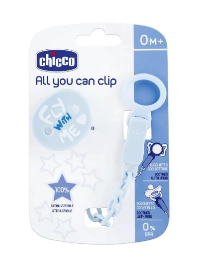 CHICCO CLIP X CIUCCIO UNIVERSALE AZZURRA