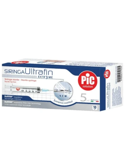 SIRINGHE PIC ULTRAFIN 5ML G23 - 10PZ