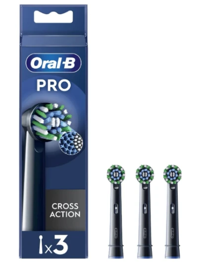 ORALB REFILL X SPAZZOLINO EB50 CROSS BLACK 3PZ