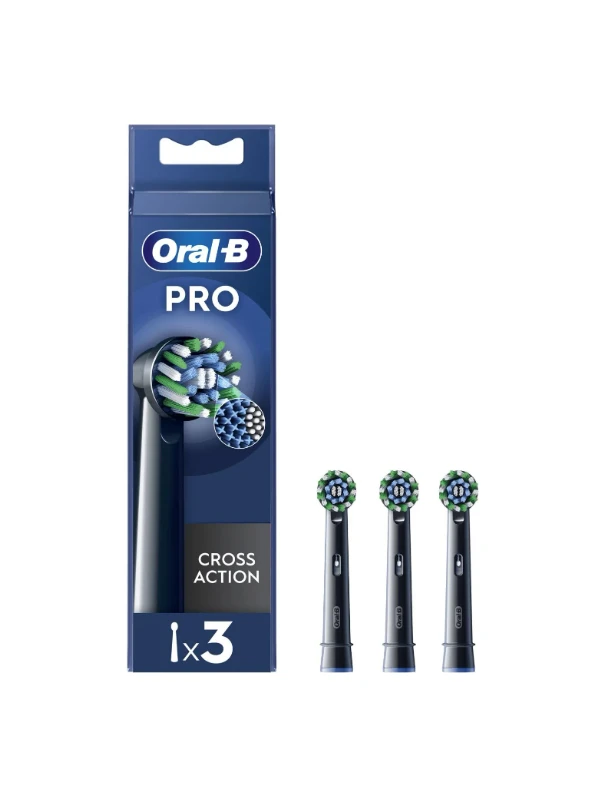 ORALB REFILL X SPAZZOLINO EB50 CROSS BLACK 3PZ