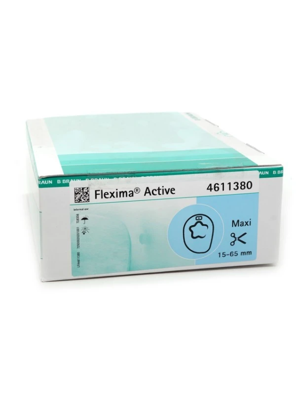 FLEXIMA ACTIVE - SACCA FONDO CHIUSO COLOSTOMIA - MAXI TRASPARENTE 15-65MM