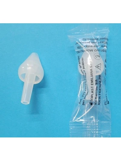 OLIVA MONOUSO IN GOMMA PER LAVAGGI NASALI - MISURA PICCOLA 2