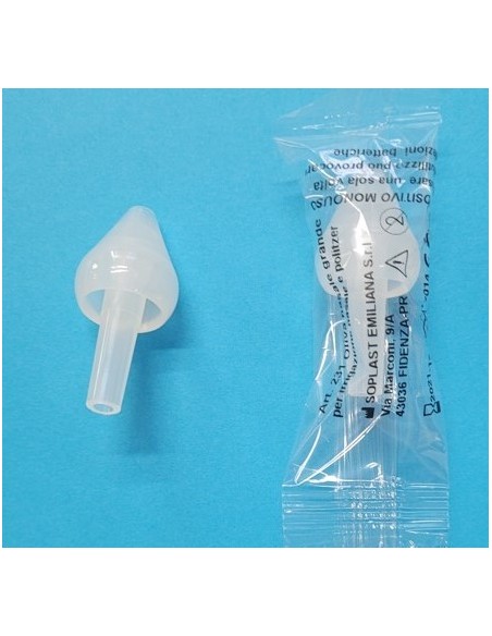 OLIVA MONOUSO IN GOMMA PER LAVAGGI NASALI - MISURA PICCOLA