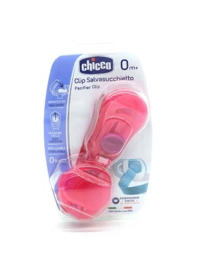 CHICCO CLIP SALVA CIUCCIO ROSA 2