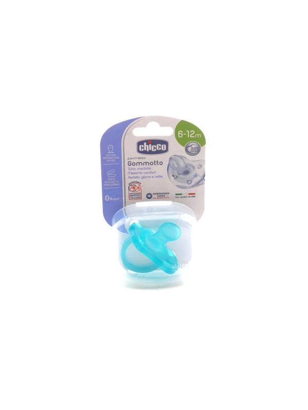 CHICCO CIUCCIO IN SILICONE BOY 6-16 MESI - 1PZ AZZURRO