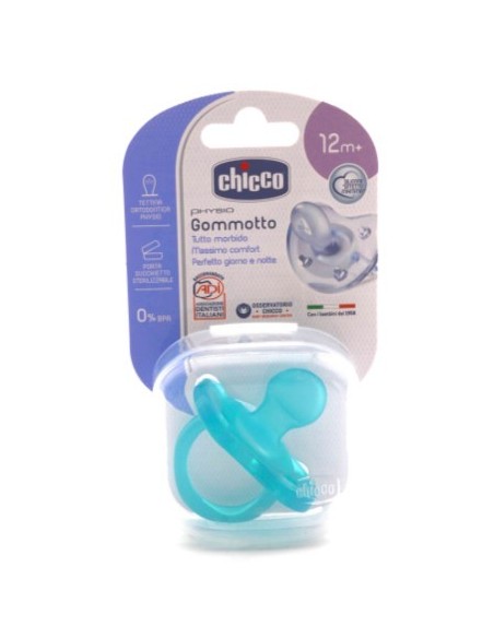 CHICCO CIUCCIO SILICONE BOY 16-36 MESI - 1PZ AZZURRO