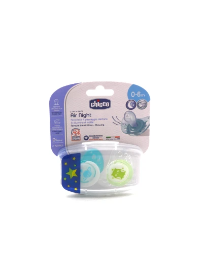 CHICCO SUCCHIETTO AIR LUM SILICONE 0-6 2PZ