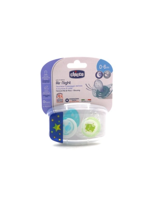 CHICCO SUCCHIETTO AIR LUM SILICONE 0-6 2PZ