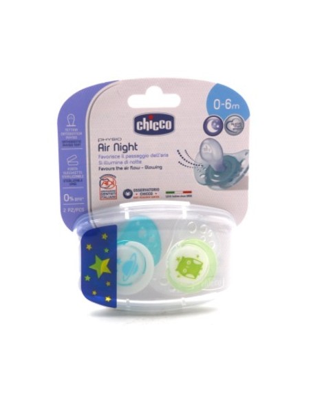 CHICCO SUCCHIETTO AIR LUM SILICONE 0-6 2PZ