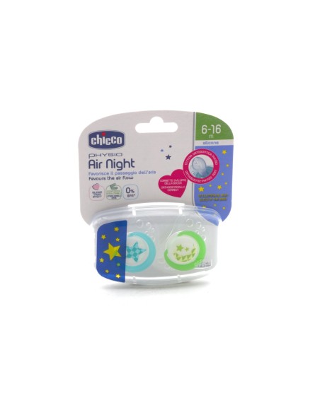 CHICCO SUCCHIETTO AIR LUMI SILICONE 6-16 2PZ