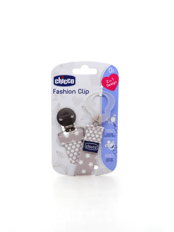 CHICCO FASHION CLIP PER CIUCCIO GRIGIA