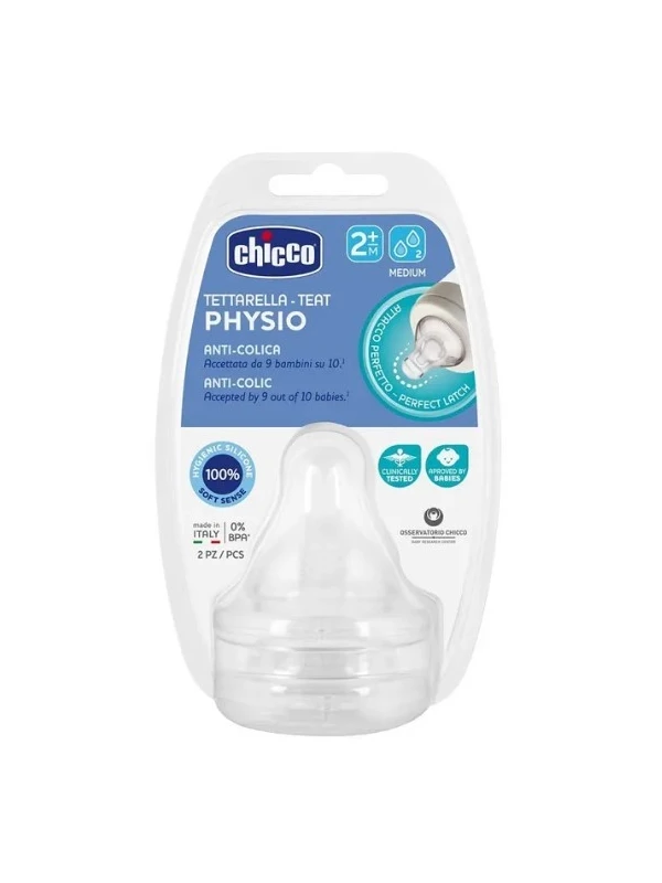 CHICCO TETTARELLA PERFECT5 2M SILICONE 2PZ 2F