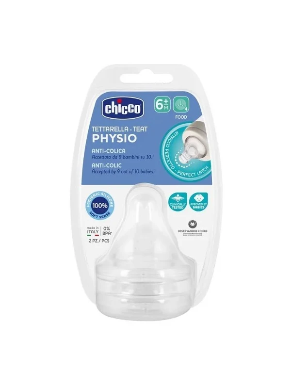 CHICCO TETTARELLA PERFECT5 6M SILICONE 2P PAP