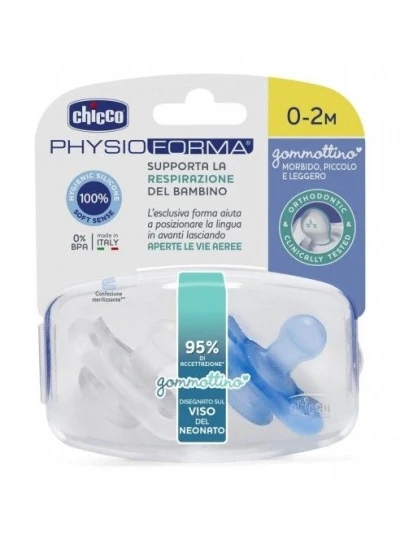CHICCO CIUCCIO BOY IN SILICONE 0-2MESI - 2PZ