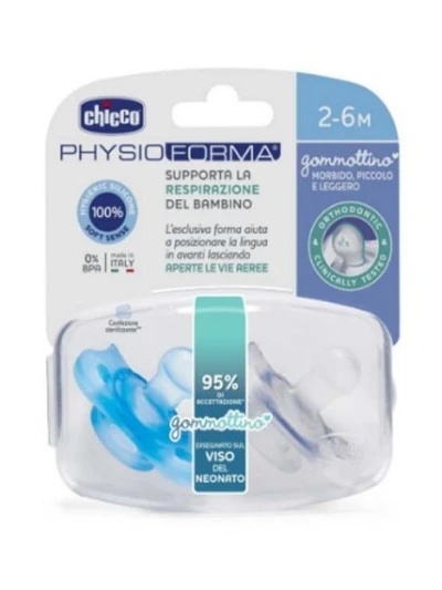 CHICCO CIUCCIO BOY IN SILICONE 2-6MESI - 2PZ