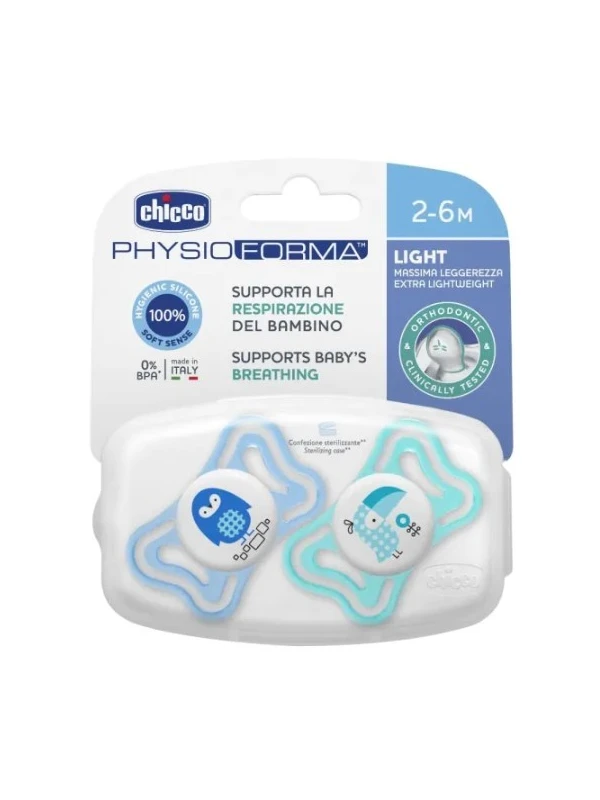 CHICCO SUCCHIETTO LIGHT AZZ SILICONE 2-6 2PZ