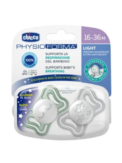 CHICCO SUCCHIETTO LIGHT LUM SIL16-36 2P