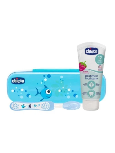 CHICCO SET DENTALE AZZURRO - SPAZZOLINO+DENTIFRICIO 2