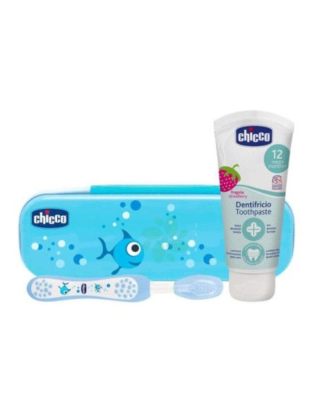 CHICCO SET DENTALE AZZURRO - SPAZZOLINO+DENTIFRICIO