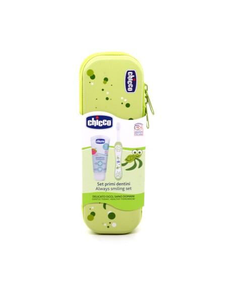 CHICCO SET DENTALE VERDE - SPAZZOLINO+DENTIFRICIO