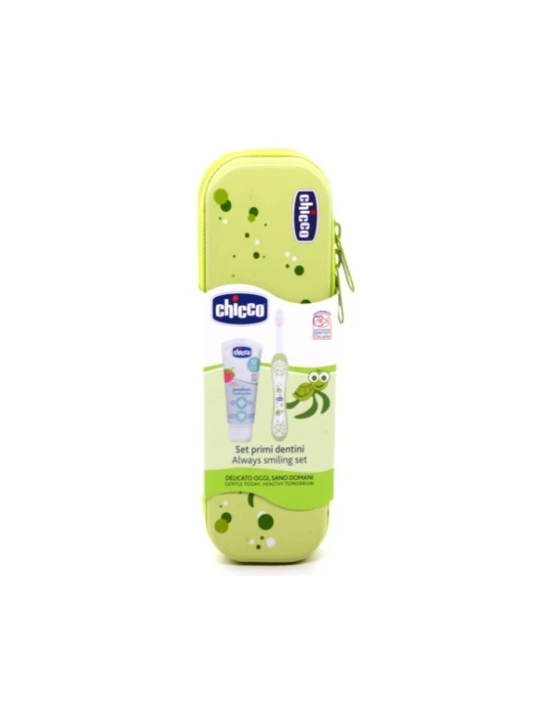 CHICCO SET DENTALE VERDE - SPAZZOLINO+DENTIFRICIO