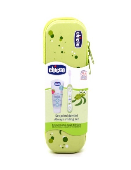 CHICCO SET DENTALE VERDE - SPAZZOLINO+DENTIFRICIO