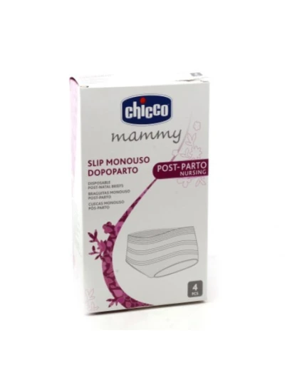 Chicco Slip Rete MonoUso Post Parto Taglia Unica 4 Pezzi