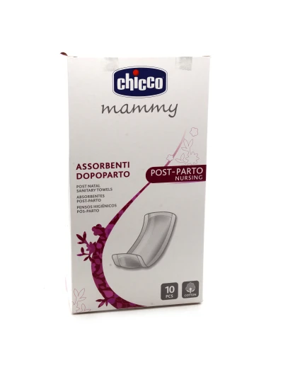 CHICCO MAMMY - ASSORBENTI IN COTONE POST-PARTO - 10PZ