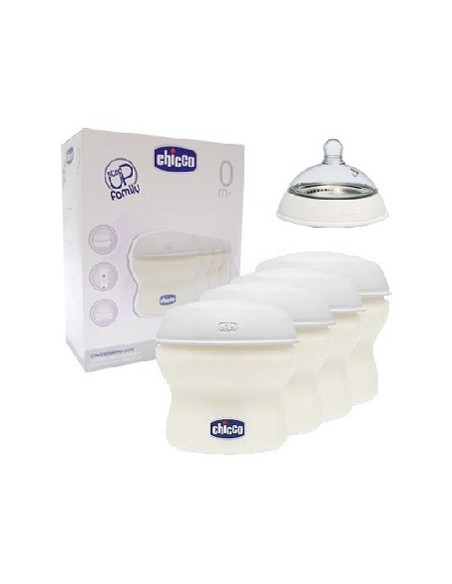 CHICCO CONTENITORE LATTE STEP UP NEW - 4 PEZZI DA 150ML