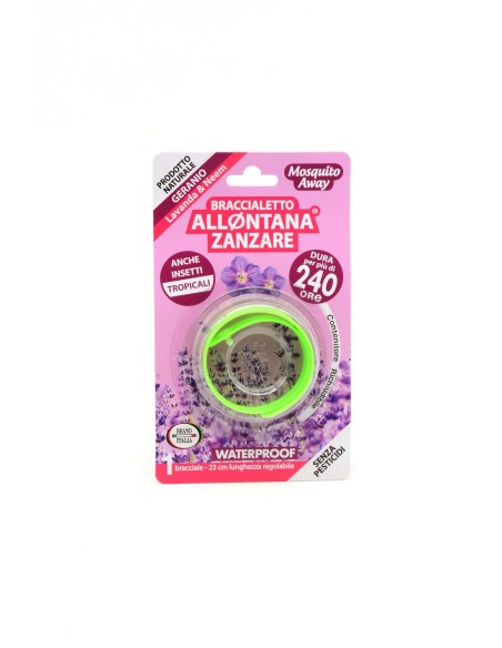 BRACCIALETTO ALLONTANA ZANZARE 240 ORE