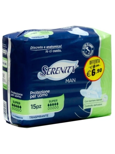 SERENITY LIGHT - ASSORBENTI UOMO SUPER - 15PZ