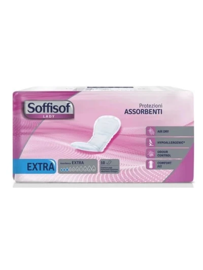 ASSORBENTI SOFFISOF LADY - ASSORBENZA EXTRA - 10PZ
