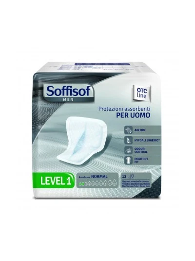 SOFFISOF ASSORBENTI PER UOMO LEVEL 1 NORMAL - 12PZ 2