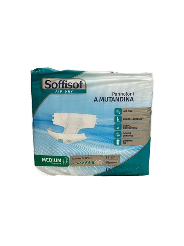 SOFFISOF AIR DRY PANNOLONI A MUTANDINA SUPER 15PZ.