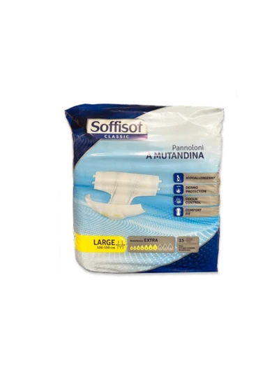SOFFISOF CLASSIC PANNOLONI A MUTANDINA - EXTRA L 15PZ.