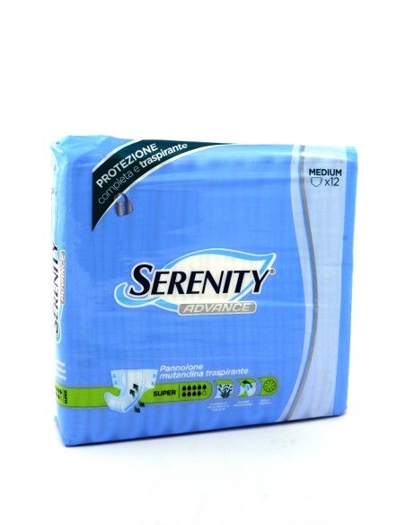 SERENITY ADVANCE - PANNNOLONI A MUTANDINA  SUPER - MISURA M - 12PZ